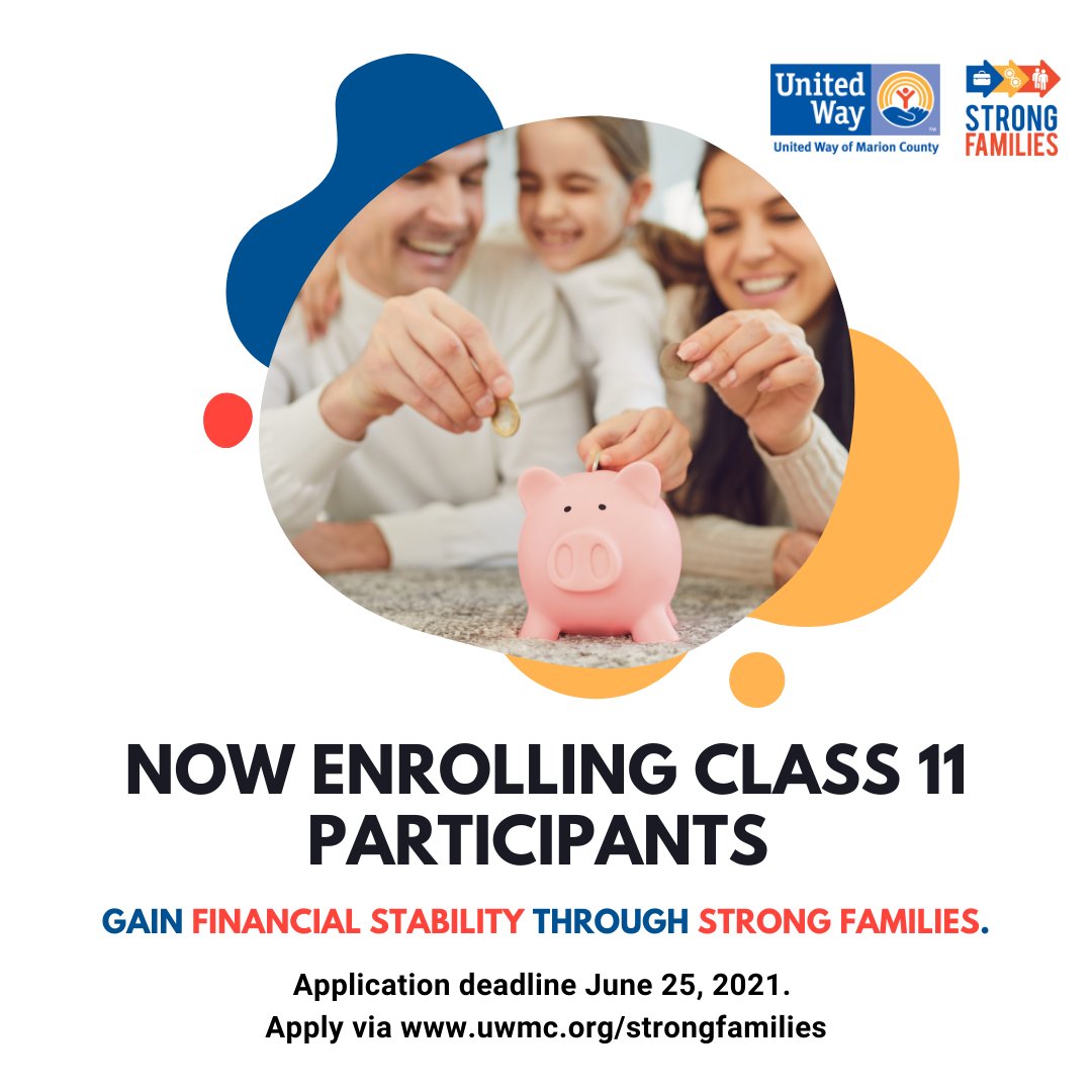 Today, June 25th is the final day to apply for Strong Families Class 11. Take the first step to creating the change you've dreamed of. Apply today via our website; bit.ly/38TcPHu. For additional information contact Strong Families Director/Success Coach, Pebbles Vanc ...