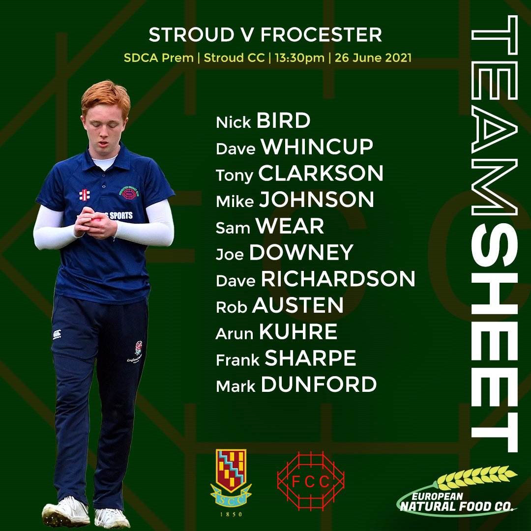 Here are some teamsheets for tomorrow followers! 

#UpTheFros #Firebirds #VivaFrosVegas #FrosCricket #GloucestershireCricket