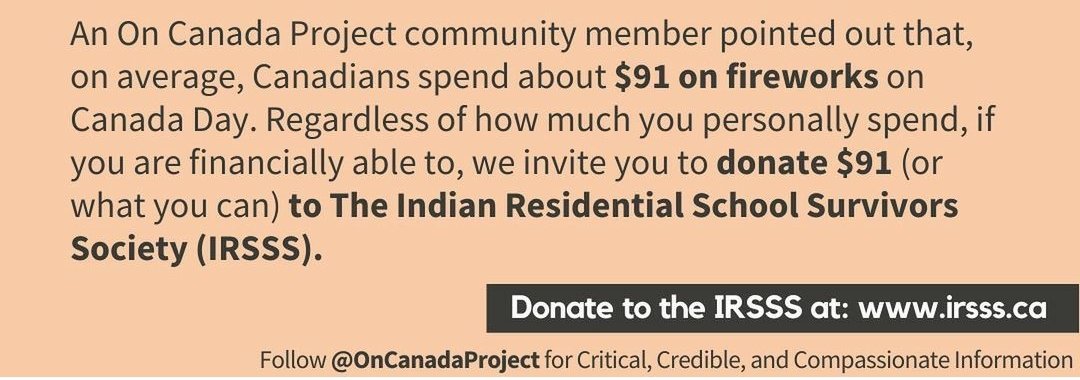 @MsBiancaSavage @kwetoday @anitastewart76 If you have Instagram check out oncanadaproject for some great resources especially for things settlers can do. This is one example regarding donations.