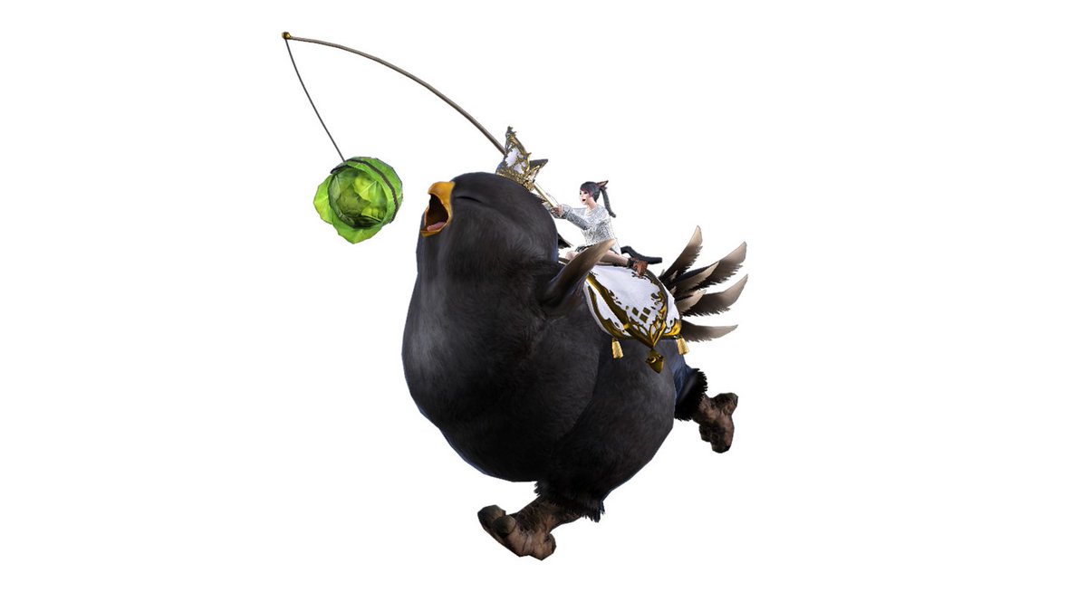 Get A Final Fantasy XIV Fat Black Chocobo With A Twitch Gift. 