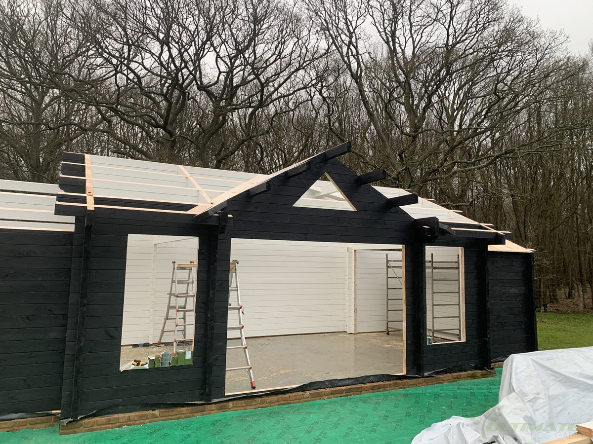 TheCabinGroup's tweet photo. An insite to the work in progress on building this bespoke #cabin in #Ashford The final touches always brings the place to life! Take a look for more information - https://t.co/CNe8iyJOTn https://t.co/JHOgyB7Wck