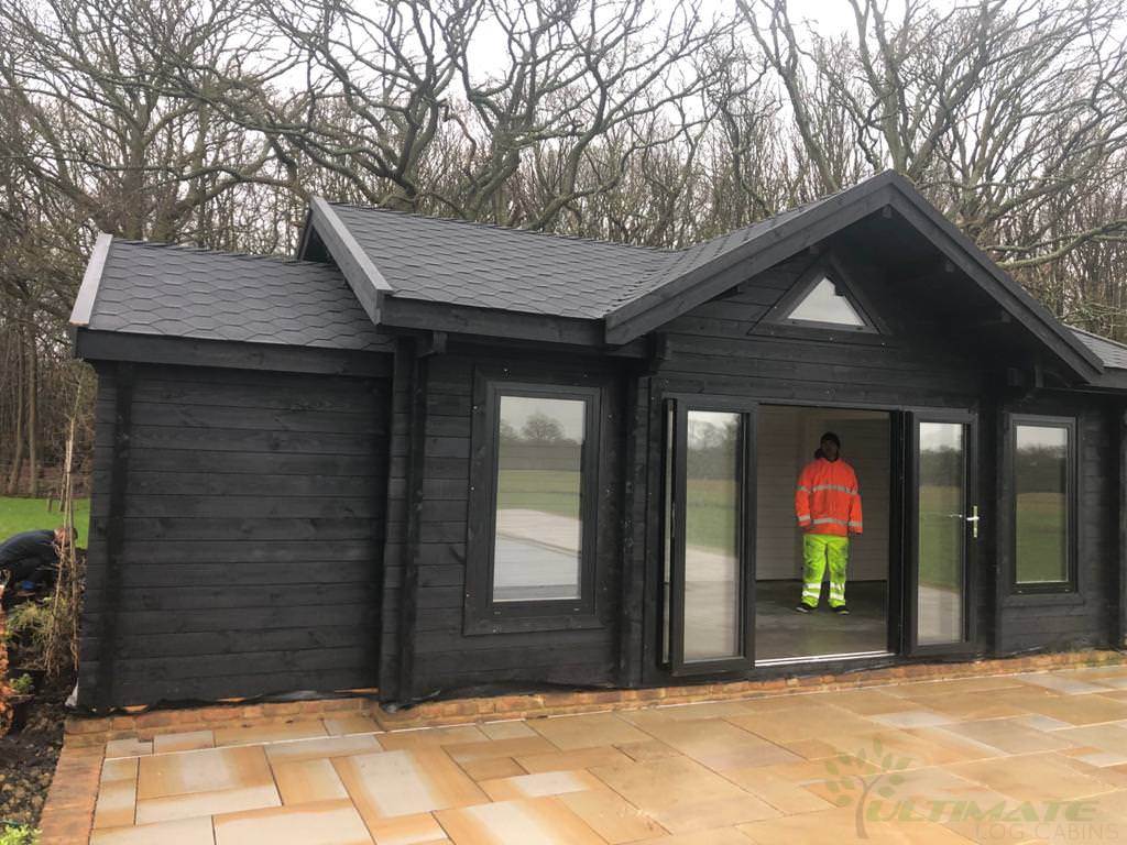 TheCabinGroup's tweet photo. An insite to the work in progress on building this bespoke #cabin in #Ashford The final touches always brings the place to life! Take a look for more information - https://t.co/CNe8iyJOTn https://t.co/JHOgyB7Wck