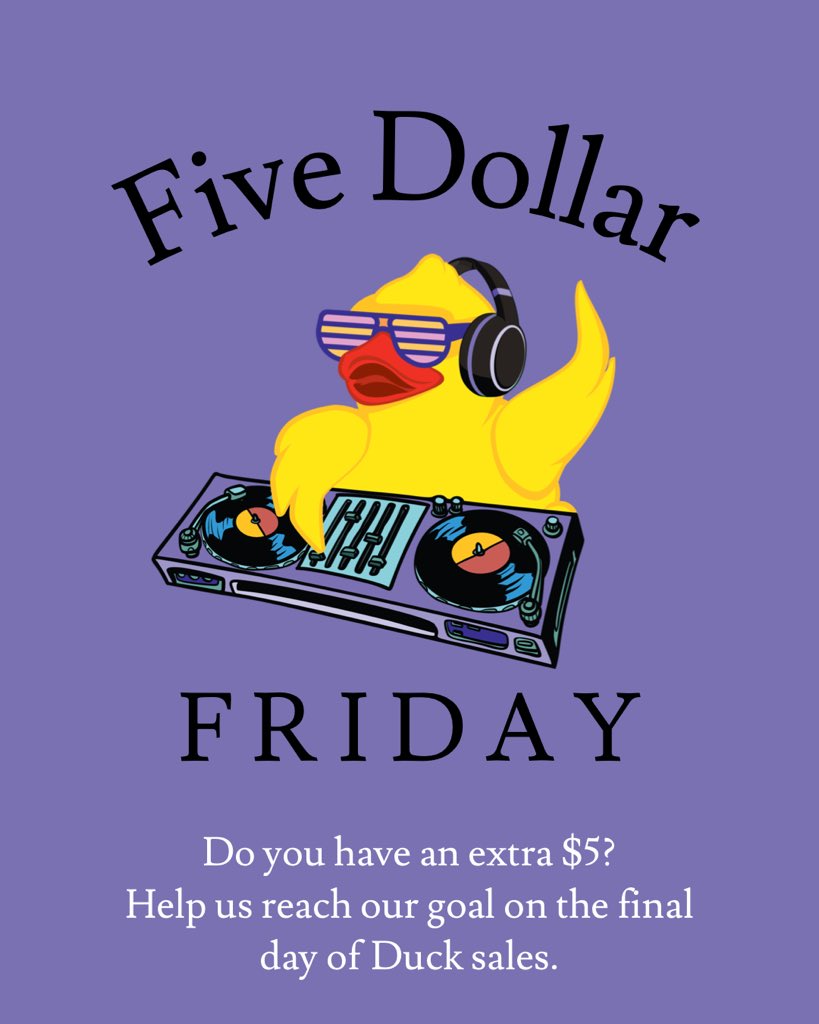 kidsindistress's tweet photo. Can you join us for ‘Five Dollar Friday’ on the last day of duck sales? 100% of the proceeds of duck sales benefit 20,000+ South Florida children and families served. #DuckFestRocks #KIDpossible https://t.co/6mh3xR5ibN
