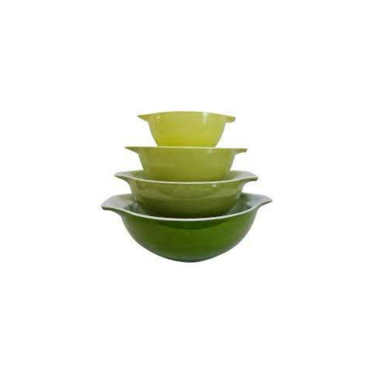 JunkYardBlonde's tweet photo. Green Pyrex Verde Cinderella Mixing Bowl Set of 4 https://t.co/c0lcHc0JK4 #JunkYardBlonde #Etsysellsvintage #Gotvintage #GreenPyrex https://t.co/xmV2cJfx8o