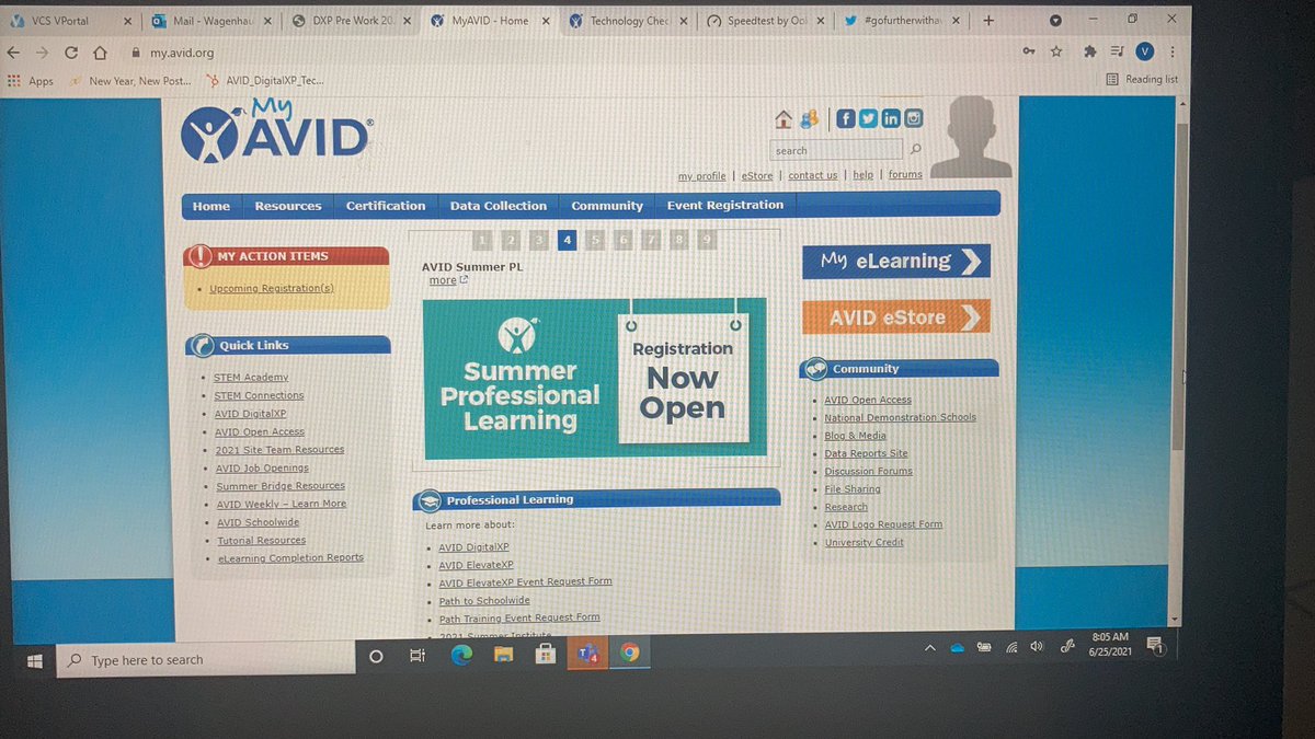 Getting set for AVID DigitalXP! So excited to learn strategies to get our students college and career ready! #GoFurtherWithAVID <a href="/ForestLakeVCS/">Forest Lake Elementary School</a>