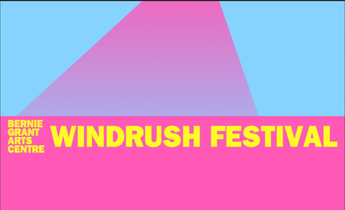 Bernie Grant Windrush Festival 2021 

A bold, dynamic, contemporary multi-arts festival celebrating the community and descendants of #Windrush bit.ly/3w21lJS

#chooselove #supportrefugees#refugeeswelcome #refugeestories #asylum #refugee #filmindustry #welcomecinema