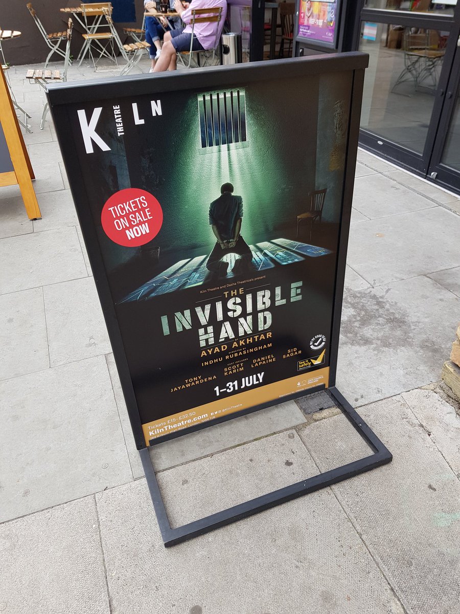 And so it begins. Tech for #TheInvisibleHand @KilnTheatre Very exciting!