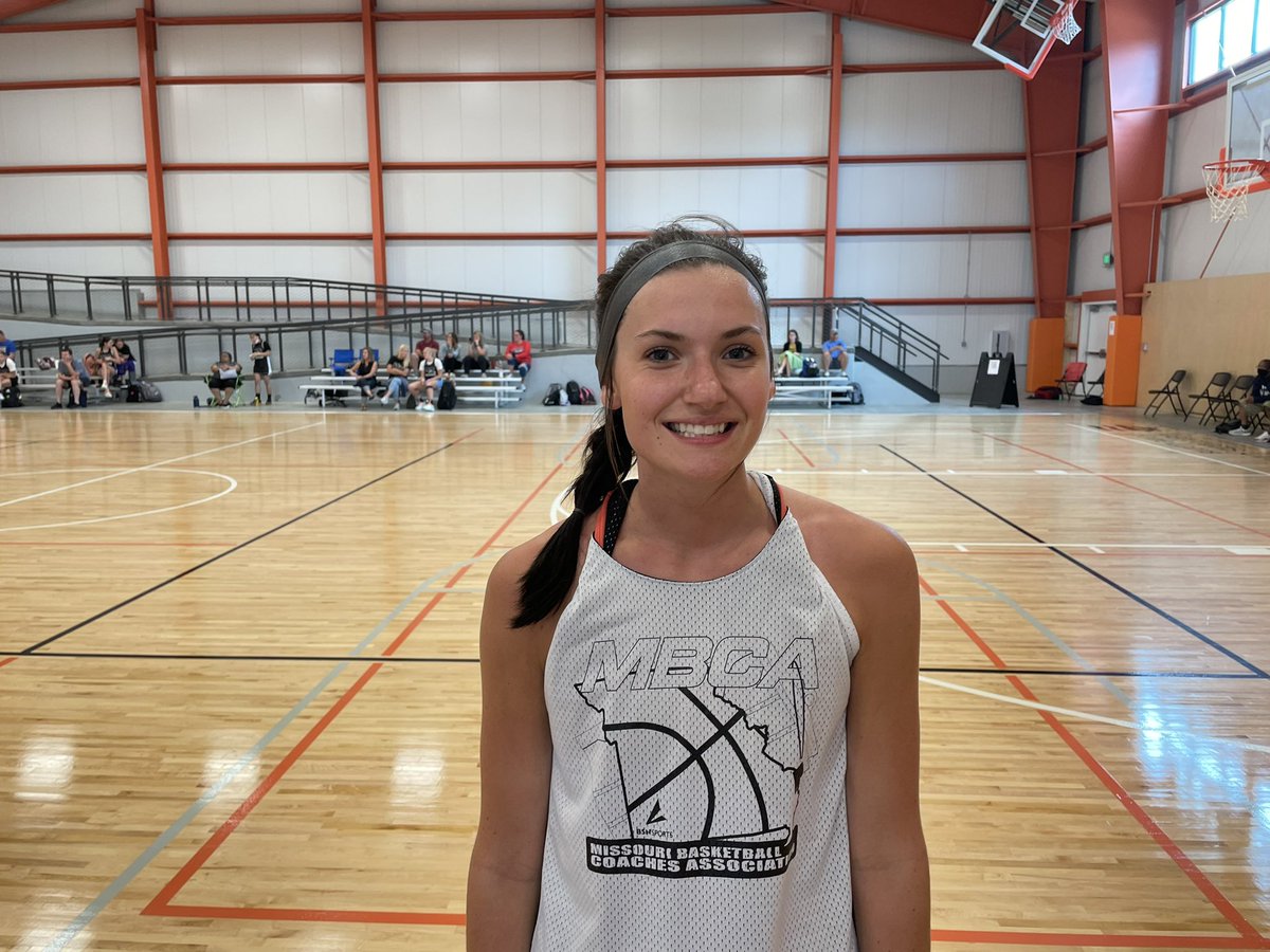 PGHMissouri's tweet photo. 2022 Mallorie Fick of Blair Oaks is an excellent shooter with range that extends well beyond the 3-point line. She also has nice spin move in the lane. @MbcaCoaches #SmallCollegeShowcase https://t.co/cSFCoARhyJ