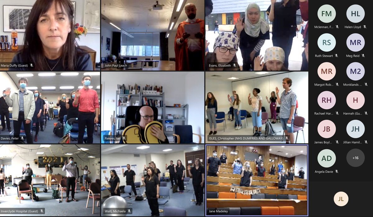 Now that was a wee bit emotional. After the challenges of the last year today was the last day of medical school for our Glasgow students. Fantastic effort by all sites and seeing the oath being taken brought a tear to the eye. <a href="/UofGMedicine/">UofG Medicine</a> <a href="/UofGMVLS/">UofG MVLS</a> <a href="/PfPGlasgowSoM/">PfP Medicine UoG</a> <a href="/jpleach246/">John Paul Leach</a>