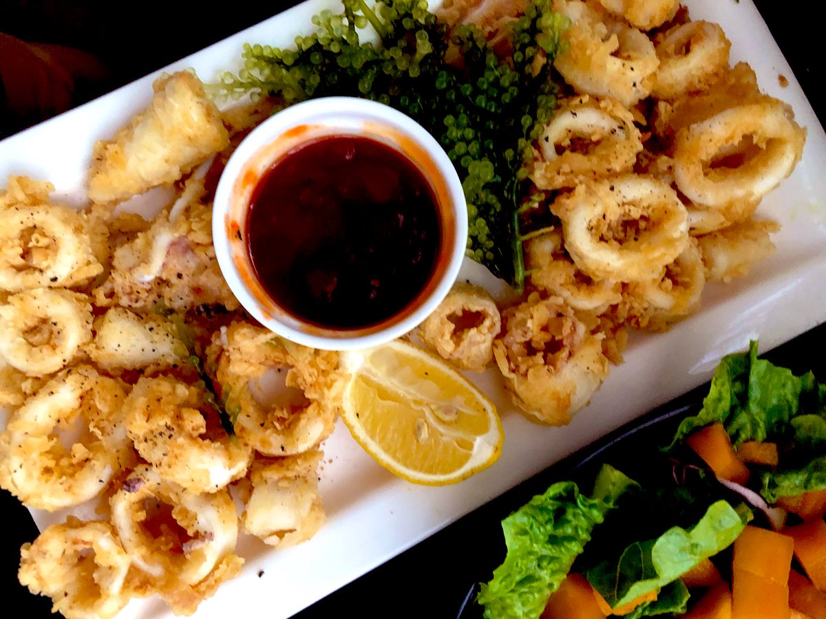 Calamari with sea grapes anyone?