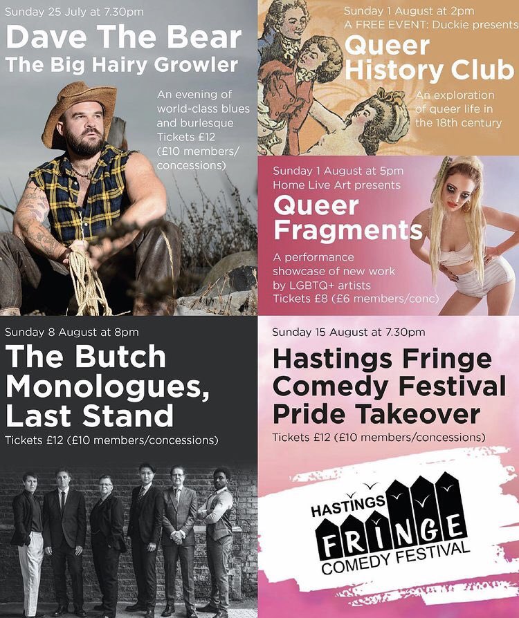 The Big Hairy Growler is back! This time at the <a href="/stablestheatre/">The Stables Theatre</a> Hastings as part of the fabulous <a href="/HastingsPride/">Hastings Pride</a>. Sunday July 25th with special guests <a href="/AuroraGalore/">Aurora Galore</a> and @cherryshakewell💪🏼