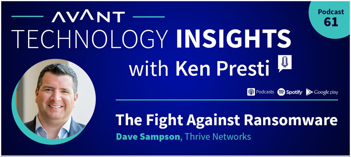 KenPresti's tweet photo. With a ransomware attack happening as often as every 11 seconds, Thrive’s Dave Sampson tells Ken Presti how companies need to plan for prevention, response, and recovery. Don’t let your data become the next victim for lack of planning. Here’s some hands-on advice! https://t.co/VxcKmHCnoe
