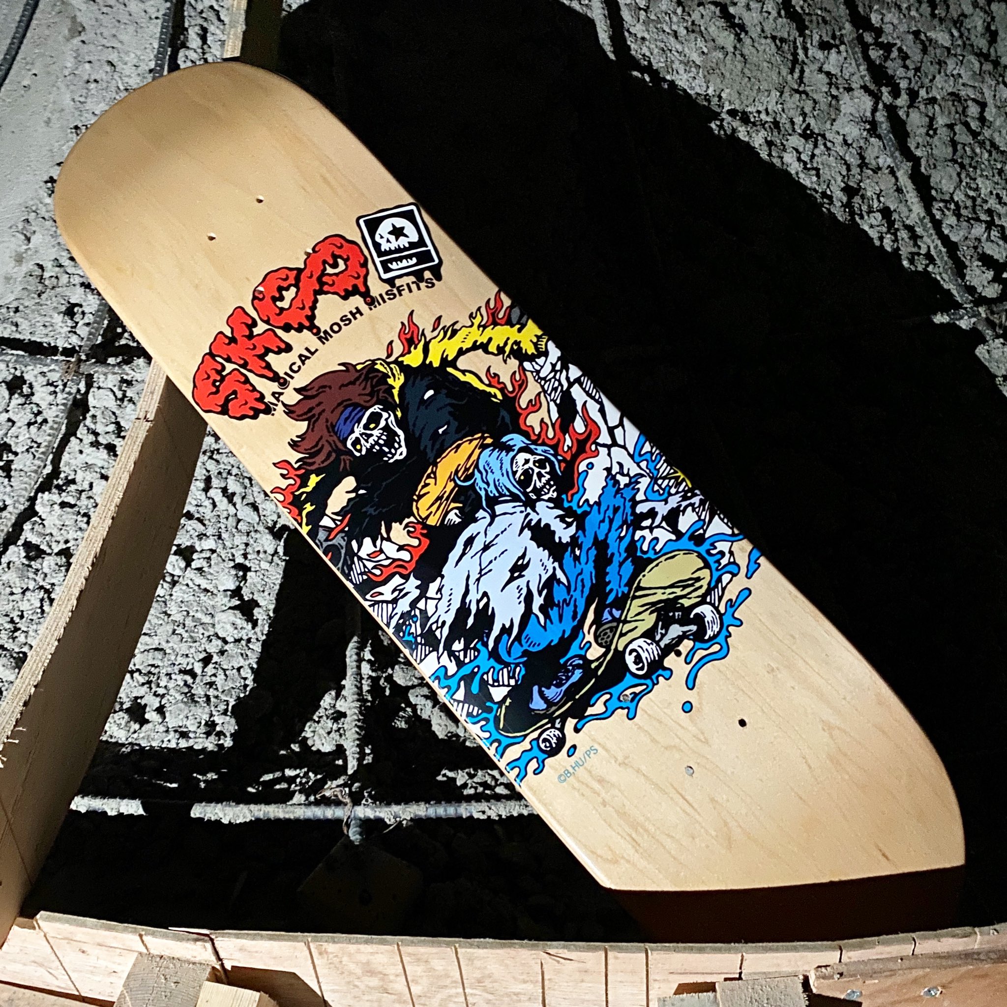 MAGICAL MOSH MISFITS - SK∞ x MxMxM &quot;SK∞ZOMBIES&quot; DECK MAGICAL MOSH MISFITS Skateboard Deck SKATE ZOMBIES 8.0 in