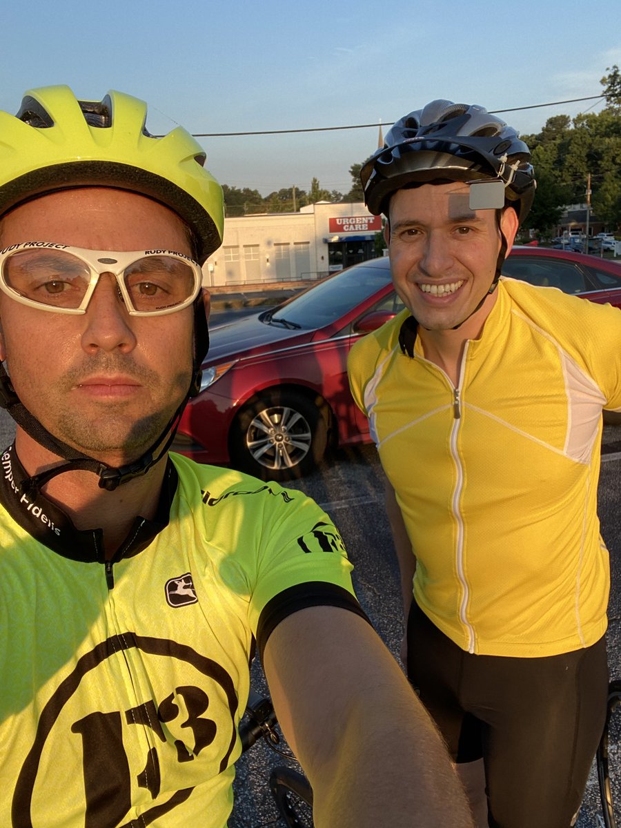TRHLS's tweet photo. Wreck It Ralph and GreenBean gears ride from the Shroom.  14.5 miles @F3Alpha @f3_shadow @F3Atlanta https://t.co/94UJFR2C5x