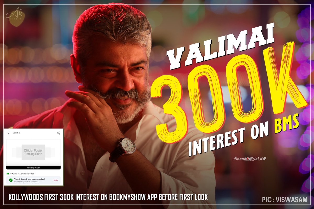 dheena_guru_18's tweet image. Good Evening My Dear ThalaBloods ✨🔥😎

#Valimai
#ValimailUpdate 
#ValimaiTopsBMSOnSouthIndia