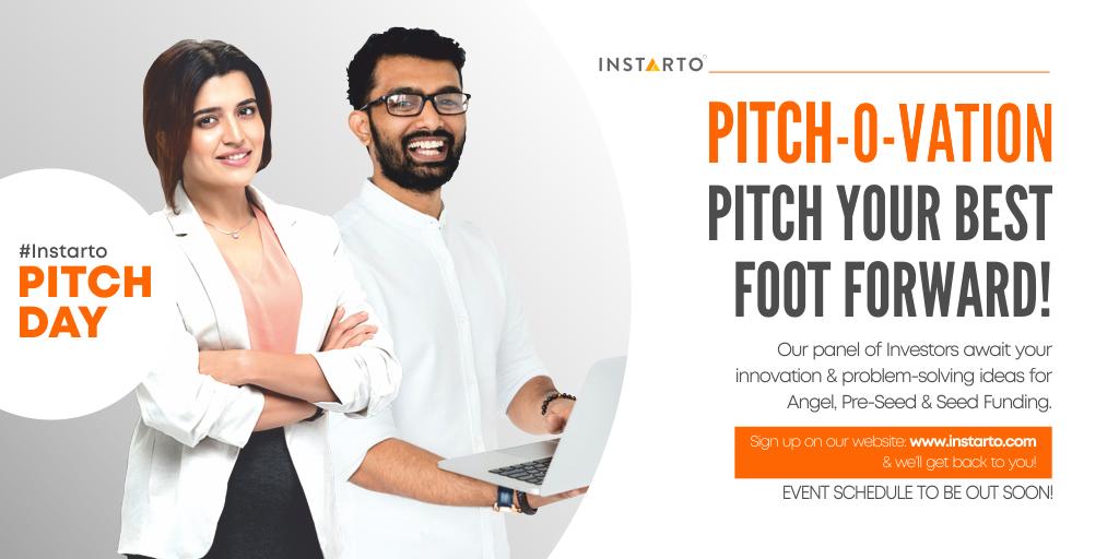 InstartoOffical's tweet photo. Instarto is excited to announce the launch of its Flagship event 'PITCH-O-VATION'
Shoutout to interesting Pre-seed/ Seed stage startups.
Please reach out to us at info@instarto.com or register @ https://t.co/mA56H7OtVp
You can also contact us at 9929527757
More details out soon! https://t.co/dTSsCQQq3L