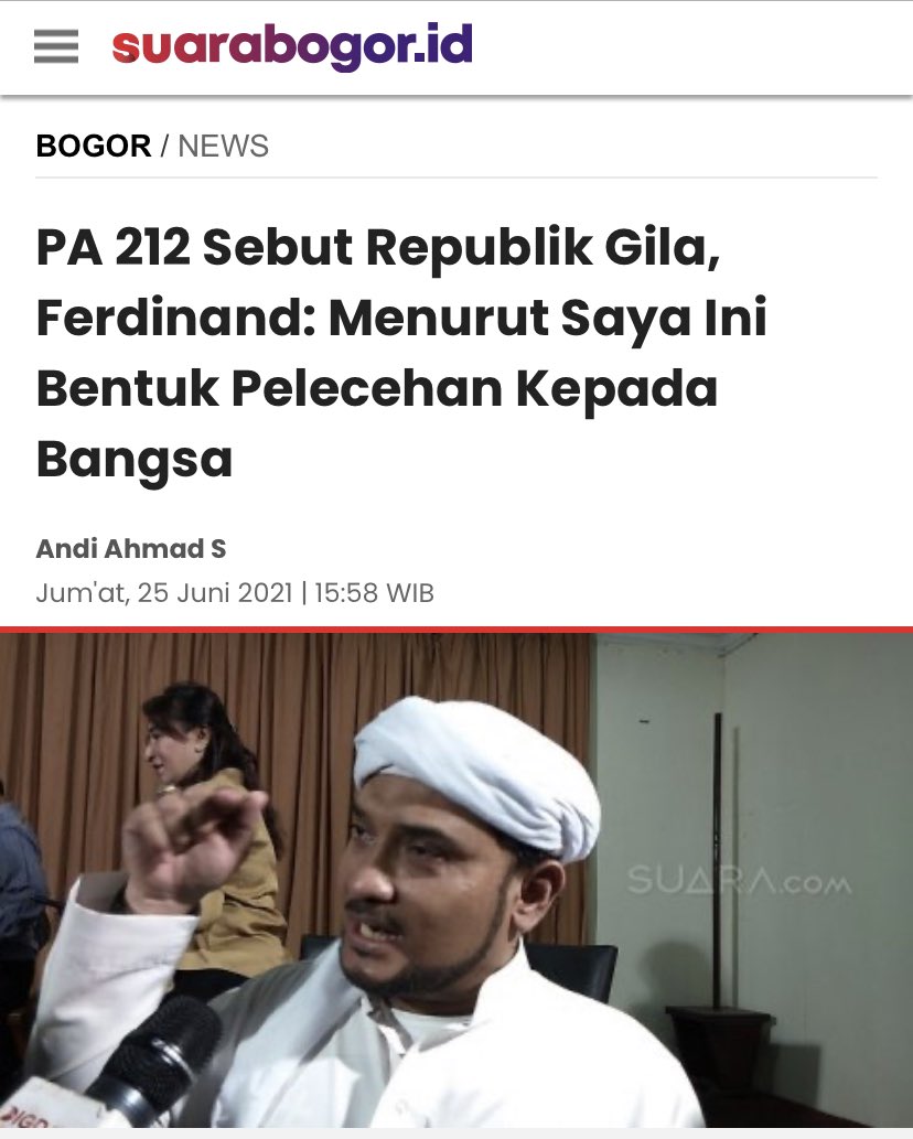 FerdinandHaean3's tweet photo. Kecintaan mereka secara nyata kepada Bangsa ini memang diragukan. Mereka dgn mudah mencaci negeri ini, menuduh bangsa ini thogut, memaki republik ini bahkan lebih memilih mengibarkan bendera asing drpd Merah Putih di kala bangsa ini peringati hari besar.

https://t.co/ycSspIMmhd https://t.co/Gc3FWXrbMx