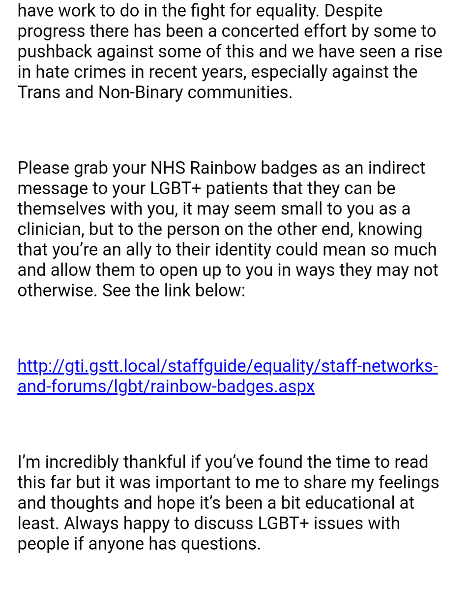 LoudOmar87's tweet photo. Returning to Twitter! My last post was, weirdly, Pride 2015 so this is very fitting. I decided to write an email to my work team about pride and what it means to me. Thought I'd share it with the world! 🏳️‍🌈 #pride #Pride2021 #mypride #gaysian https://t.co/aTEtAV4ayd