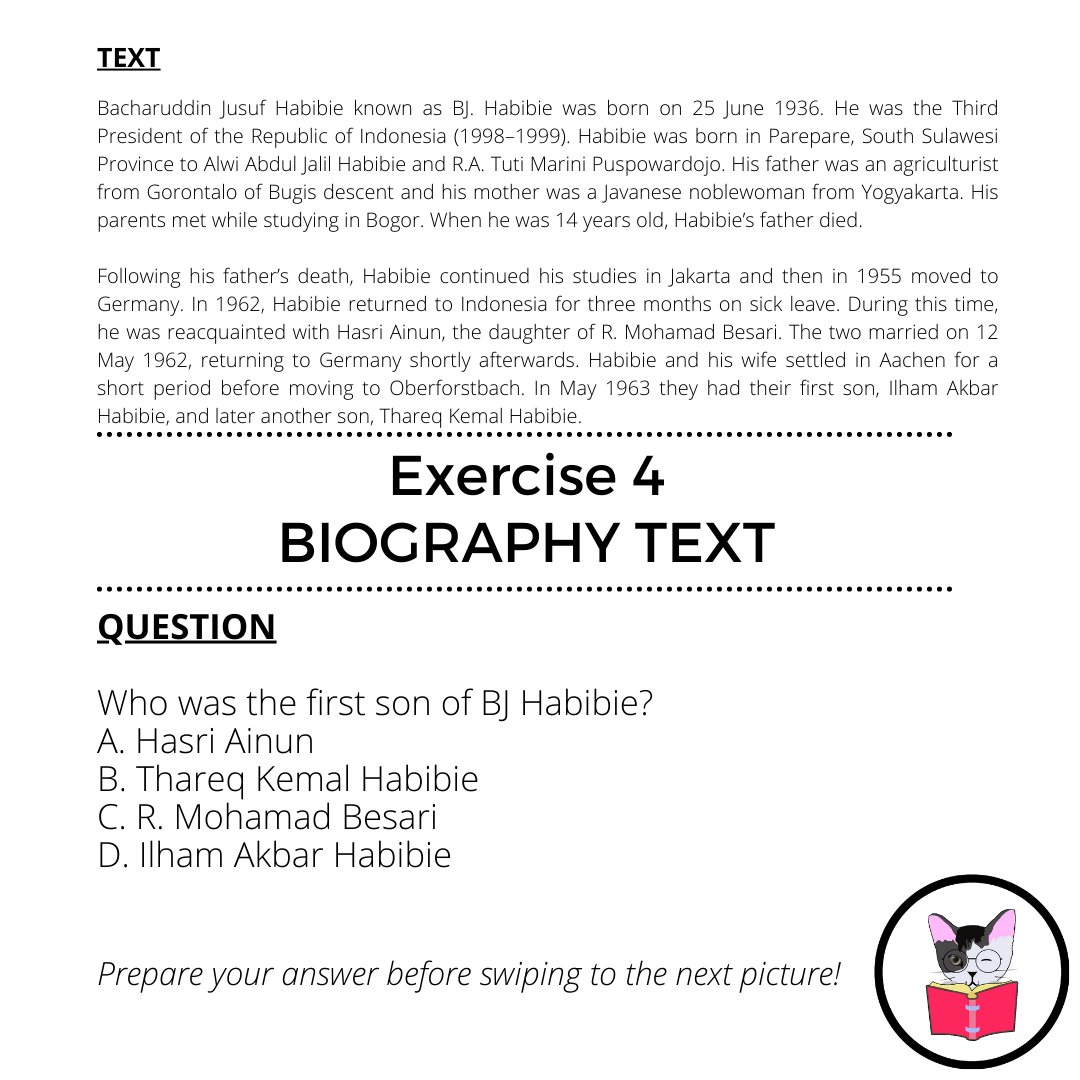 LEOanytime_'s tweet photo. BIOGRAPHY TEXT
Exercise 4
#LEOTypesOfText #BiographyText https://t.co/QUPeWtvxIx