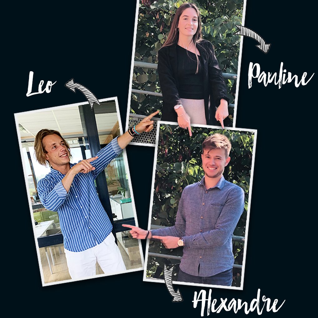 AgdeCom's tweet image. 🌬 Un vent de jeunesse souffle sur AGDE !
🔹 Léo - 21 ans - a intégré le Pôle Comptable d'Urrugne 
🔹 Alexandre - 22 ans - a rejoint le Pôle Comptable du Passage
🔹 Pauline - 23 ans - complète notre équipe du Pôle Juridique sur le Passage
Bienvenue à eux !!! 👐