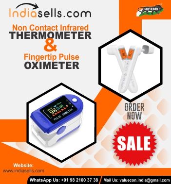 IndiasellsC's tweet photo. VALUECON Quick Scan Non-Contact Digital Infrared Thermometer with Ear Mode &amp; Fingertip Pulse Oximeter With 1 Year Warranty - Made in India Product
Dhamaka Sale Offer..
Learn More: https://t.co/m0xbzZh7gW
#thermometerdigital #infraredthermometer #digitalthermometer #pulseoximeter https://t.co/ASie1PhKp5