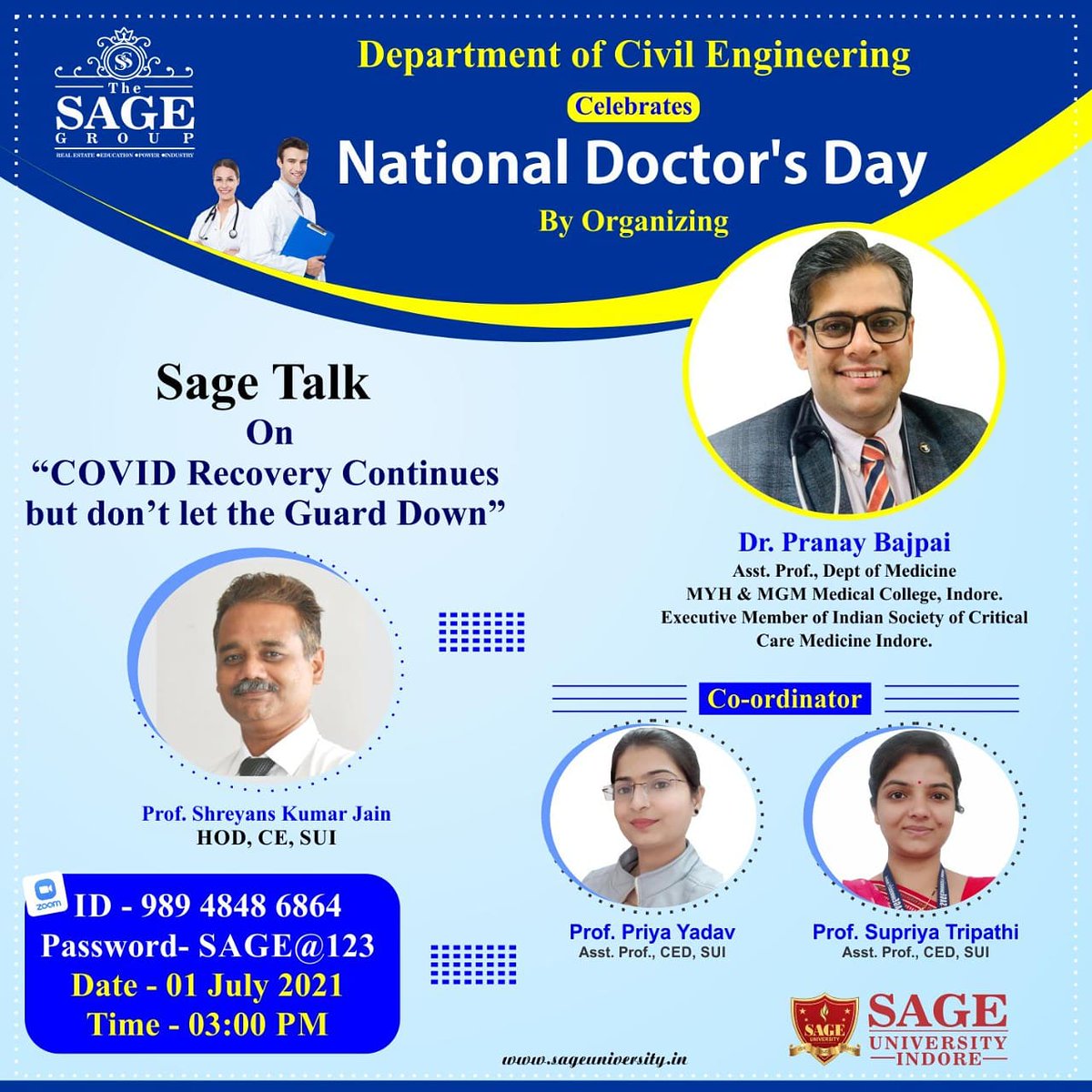 SUI_Civil's tweet photo. Dear All,
*Healthy Wishes from SIRT, SUI*
Join Zoom Meeting
https://t.co/lJ9xoLPPsl
#SAGEUniversityIndore #SIRT #CivilEngineering #TheSAGE #SAGEUNIVERSITYINDORE #SIRT #SIRTS #SIRTE #SUB #SIS #SIRTP #SIRTSP
*Please visit https://t.co/zKmugDDrbQ*
Stay Safe Stay Healthy💐💐 https://t.co/ctCY3OGogv