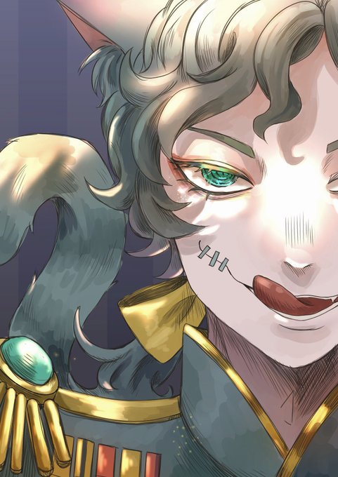 チェシャ猫 にゃーご/傭 #第五人格イラスト 」|みかげねこのイラスト