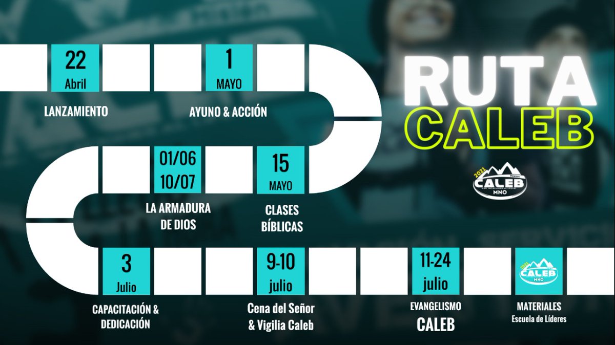 👉🏻 En la #MNO 🌴 Estamos listos para iniciar la jornada #Caleb2021 📣 Anunciar el evangelio es nuestro deber y nuestra pasión 💙 #LlegóLaHora #SoyCaleb