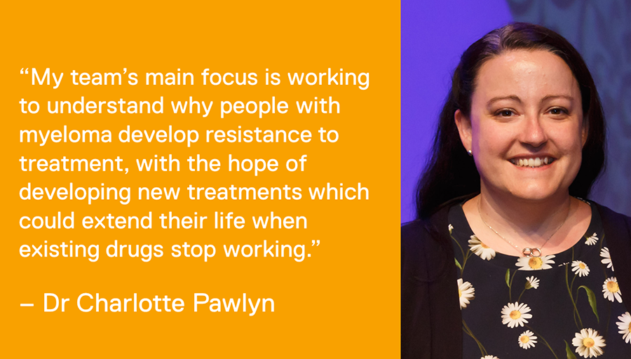It's #MyelomaAwarenessWeek!

Dr Charlotte Pawlyn leads our Myeloma Biology and Therapeutics Team. She is also a haematologist and recently undertook research into whether #Myeloma patients were producing antibodies in response to #COVID19 vaccines 👇
icr.ac.uk/news-archive/f…