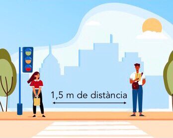 📢 A partir de demà dissabte 26 de juny i, amb caràcter general, ja no serà obligatori portar #mascareta 😷en espais a l'aire lliure, sempre que hi hagi una distància de seguretat ↔️ de, almenys 1,5 metres, entre persones no convivents. #responsabilitat #convivència