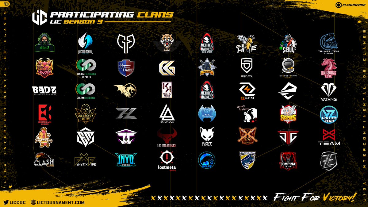 LIC (@liccoc) on Twitter photo ๐ GROUP STAGE - SEASON 9 ๐
๐ช๐ฆ Estos serรกn los 48 clanes que lucharรกn por ser el clan campeรณn de esta ediciรณn ๐คฉ๐ฅณ ยกBuena suerte! ๐
๐ฌ๐ง These will be the 48 clans that will fight to be the champion clan of this edition ๐คฉ๐ฅณ Good luck! ๐
#FightForVictory ๐ช๐ฝ๐ฅ ๐ GROUP STAGE - SEASON 9 ๐
๐ช๐ฆ Estos serรกn los 48 clanes que lucharรกn por ser el clan campeรณn de esta ediciรณn ๐คฉ๐ฅณ ยกBuena suerte! ๐
๐ฌ๐ง These will be the 48 clans that will fight to be the champion clan of this edition ๐คฉ๐ฅณ Good luck! ๐
#FightForVictory ๐ช๐ฝ๐ฅ
