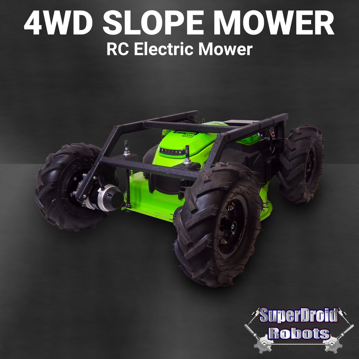 SDRobots's tweet image. Need to #mow on an incline? #SuperDroidRobots is here to help! Our #engineers are working on a new #rc #lawnmower that can handle slopes up to 35 degrees. Get yours today at superdroidrobots.com/shop/item.aspx…