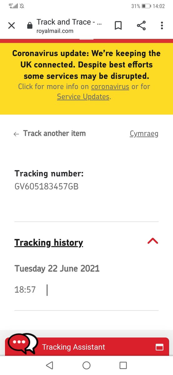 SimplyByZyree's tweet photo. @RoyalMailHelp hello! I have a tracking or reference number.its from international to UK. However, the history is empty, what does this mean please? https://t.co/CUrCdqLpxI