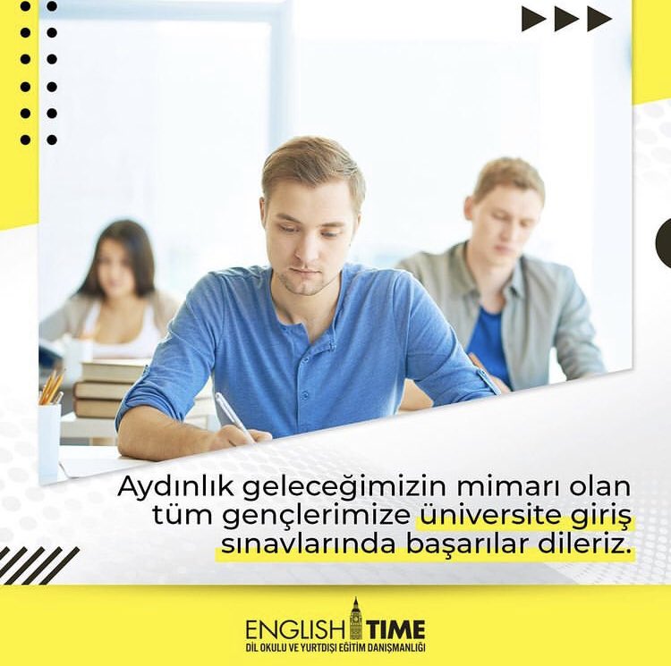 İzmir Englishtime Yabancı Dil Okulu olarak #yks #tyt #ayt #ydt sınavlarına girecek olan herkese başarılar dileriz. 

#izmir #izmirenglishtime #alsancak #kordon #openyoureyes #ingilizcezamanı
