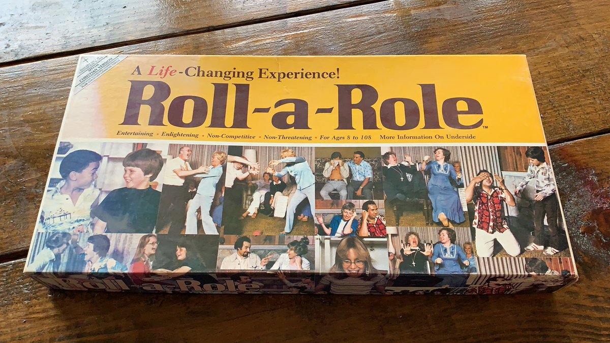 andi_thacker's tweet photo. Took a trip to my home church and @chadthacker found this.  Can’t wait to play Roll-A-Role “special Christian version” with @chadthacker this summer.  I’m sure this will definitely grow our marriage. https://t.co/sp49eI8OYb