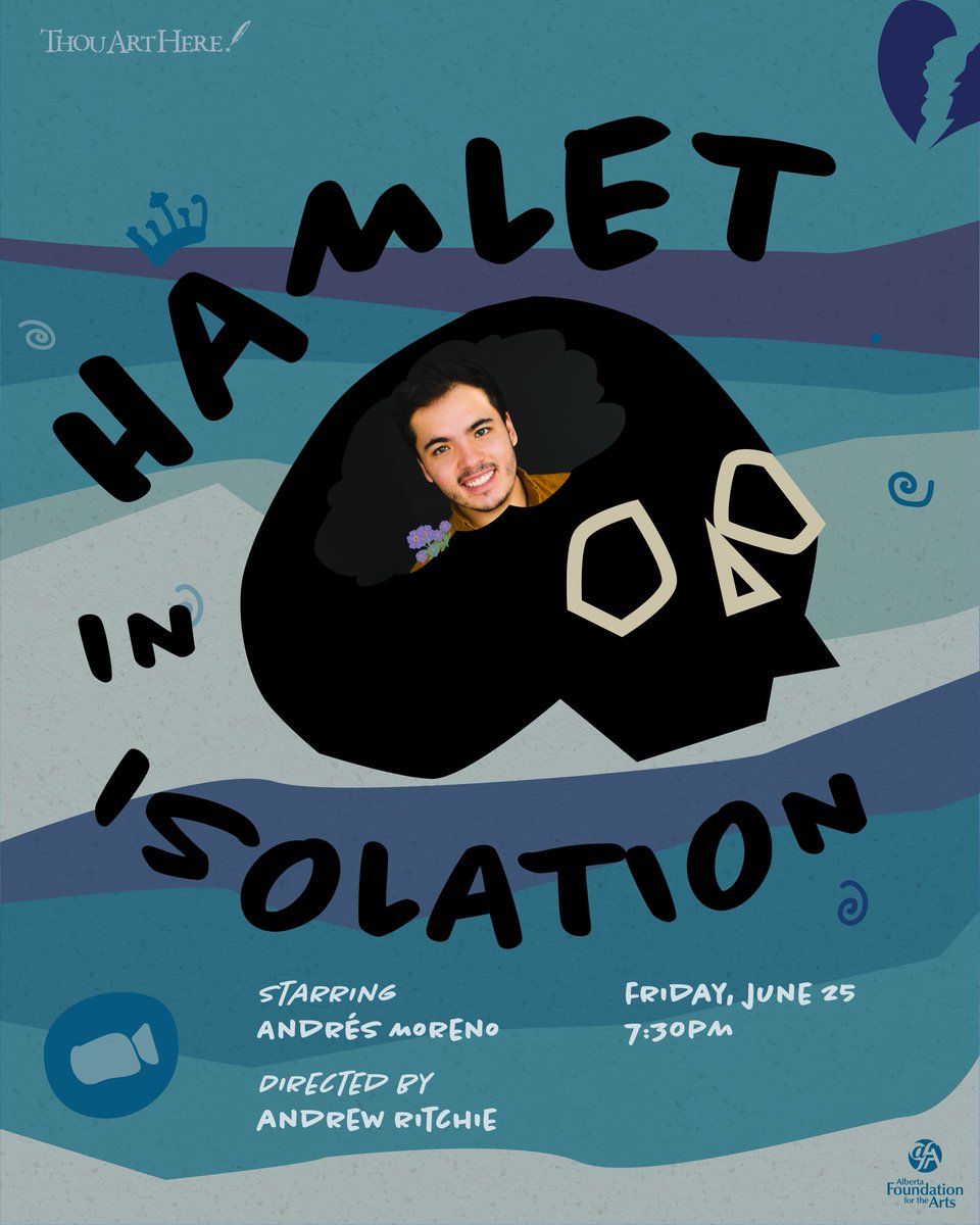 Tonight is the final performance of Hamlet in Isolation!
See Andrés Moreno perform as Hamlet at 7:30pm. Preshow at 7:15.
Director: Andrew Ritchie
Scenographer: Elise Jason
Stage Manager: Roxanne Côté
Technical Director: Trent Crosby
Link in Bio!
#whoisHamlet #yegtheatre #yegarts