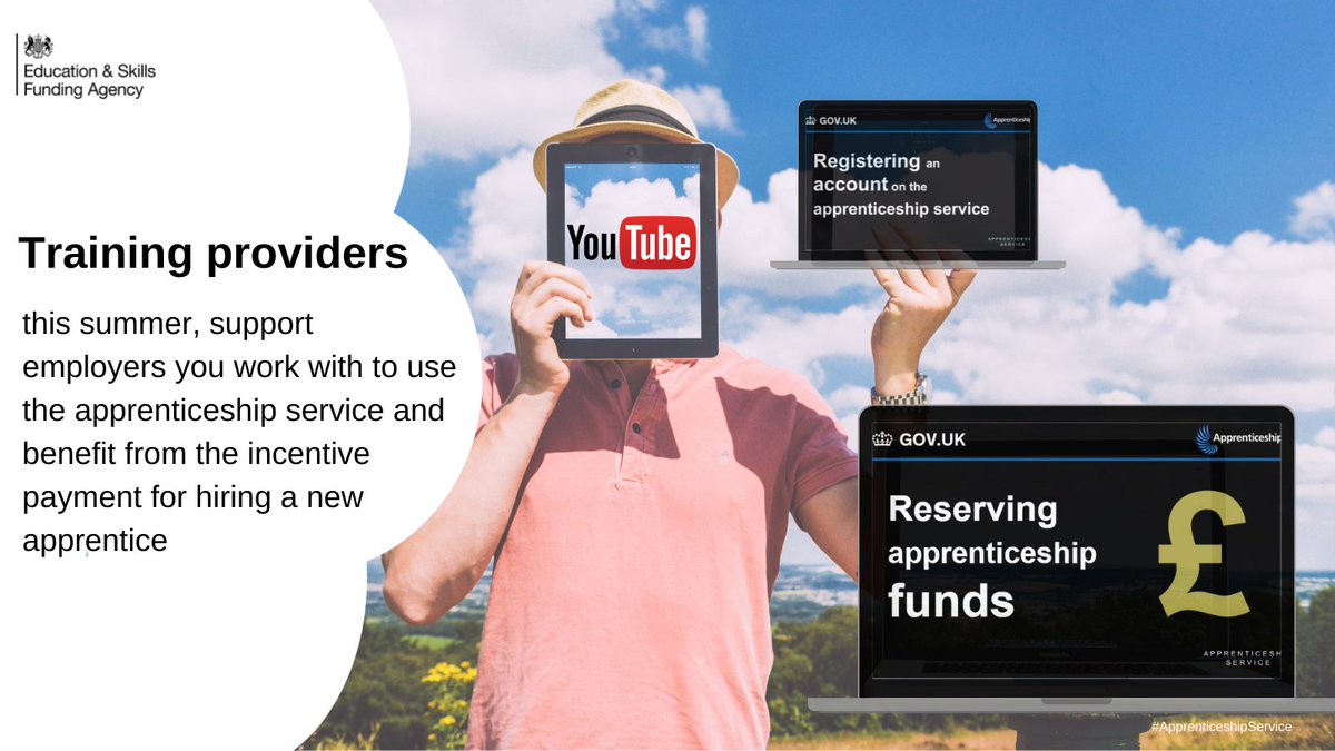 Training providers: this summer many employers will be using the #ApprenticeshipService for the first time. Our video explains how you can support employers you work with and explains the provider-led user journey📽️ youtu.be/9xc1wU6WsL8  #PlanForJobs