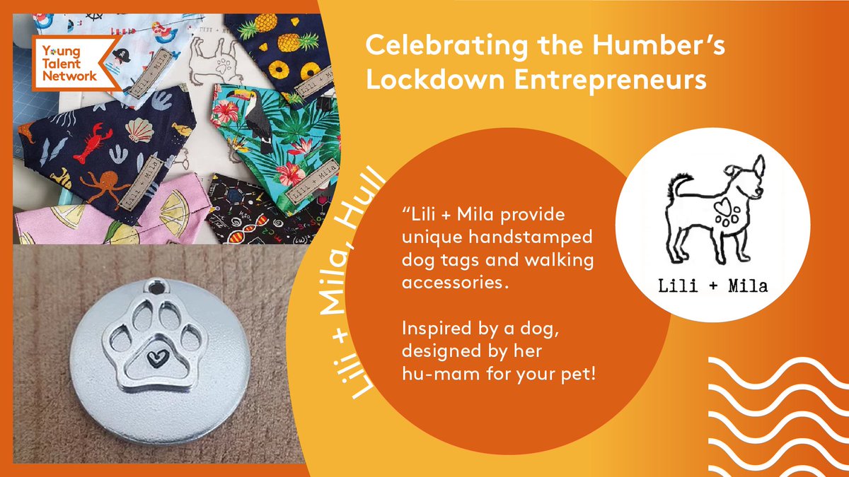 Next up in our #LockdownEntrepreneurs campaign is Lili + Mila, a Hull-based pet accessories store.🐾

Lili + Mila provides unique accessories for cats and dogs and has recently expanded to supply handmade human apparel and gifts, too!

Discover more: bit.ly/3h3bQXG