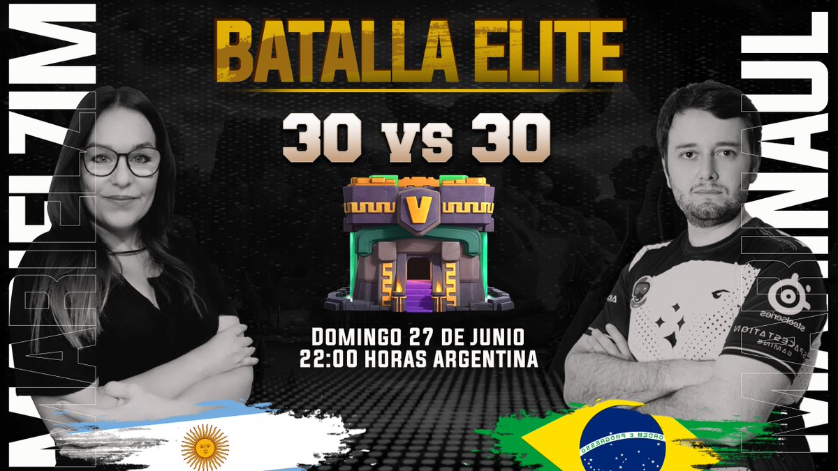 Este próximo Domingo🥳
Tenemos a <a href="/marinaul/">marinaul</a>  
En un RETO imperdible!!! 
Los mejores jugadores de Argentina vs los mejores de Brasil🔥🔥
⏰7.30 pm Mex / 9.30pm Arg/ Br 
Predicción tiene premio! Sorteos en el directo!
facebook.com/MarielZim
twitch.tv/marielzim