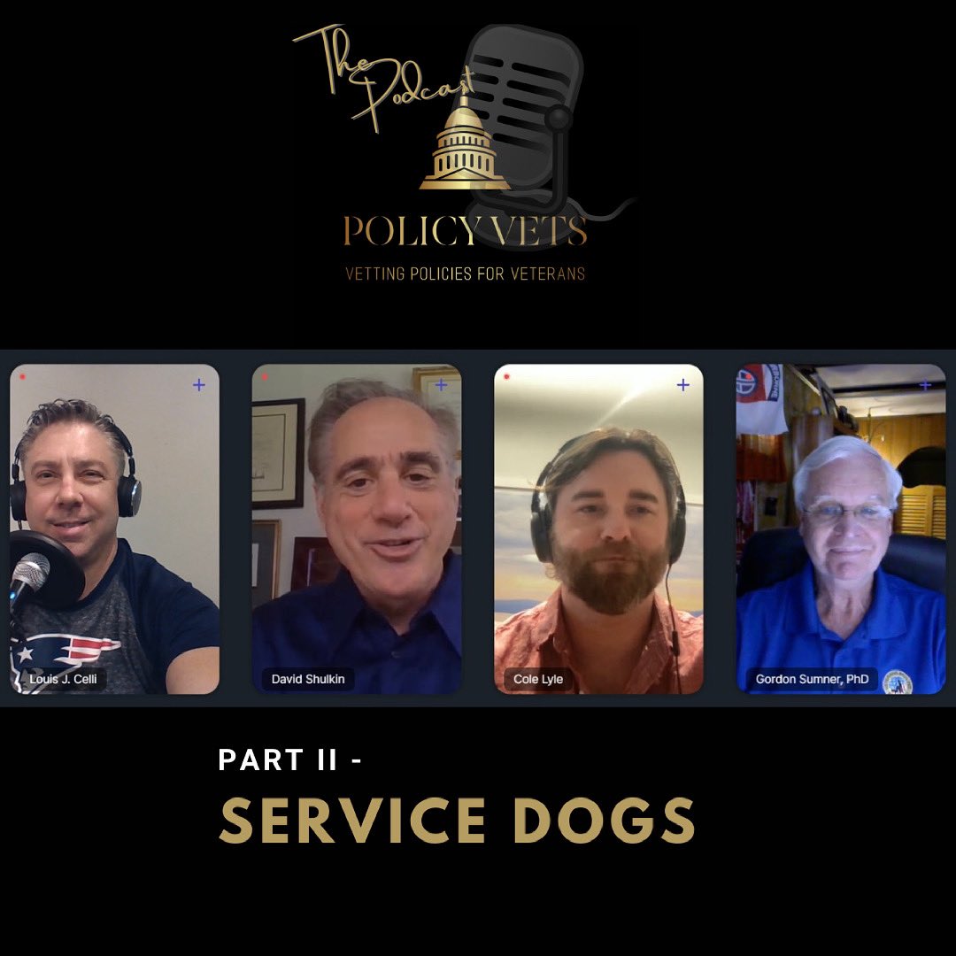 PolicyVets (@policyvets) on Twitter photo Part II - Service Dogs - <a href="/ctlyle1/">Cole T. Lyle</a> , President of <a href="/workingwarriors/">workingwarriors</a> and Gordon Sumner, President & CEO of <a href="/vetsmovefwd/">Veterans Moving Forward</a> join #PolicyVetsPodcast hosts <a href="/davidshulkin/">David J. Shulkin, MD</a> and <a href="/louiscelli/">Lou Celli</a> - head over to policyvets.org/podcasts to listen!
#podcast #policyvetspodcast #veteran #servicedogs Part II - Service Dogs - <a href="/ctlyle1/">Cole T. Lyle</a> , President of <a href="/workingwarriors/">workingwarriors</a> and Gordon Sumner, President & CEO of <a href="/vetsmovefwd/">Veterans Moving Forward</a> join #PolicyVetsPodcast hosts <a href="/davidshulkin/">David J. Shulkin, MD</a> and <a href="/louiscelli/">Lou Celli</a> - head over to policyvets.org/podcasts to listen!
#podcast #policyvetspodcast #veteran #servicedogs