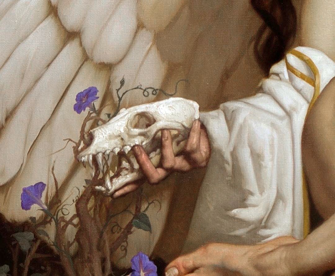 nostalgiaa's tweet photo. L'ala nera o Il tocco dell'angelo by Roberto Ferri https://t.co/7xhNYQt3Z9
