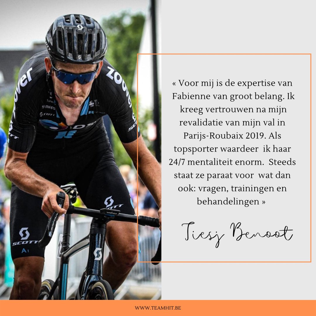 fabiennevds's tweet image. Onze missie @hitlatem is helpen om jouw persoonlijk doel te bereiken. Het is fantastisch samenwerken met deze topper @tiesj Bedankt voor het vertrouwen. Heel veel succes met jouw 5de #TDF deelname 👍🏻                    #teamhit #prestatie #workhardbikehard #proudphysiotherapist