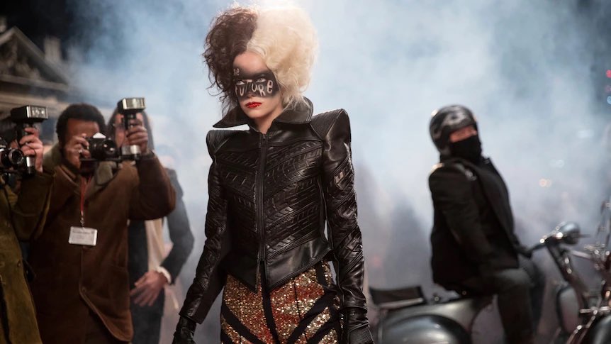 Cruella is like 30 minutes too long, but is otherwise very stylish and fun to watch. Jenny Beavan (costume designer) nailed the punk AF 70s counterculture version of the villainess. Also it seems Disney had a billion dollar budget for the soundtrack? Because damn. https://t.co/gIu7IMIp2G