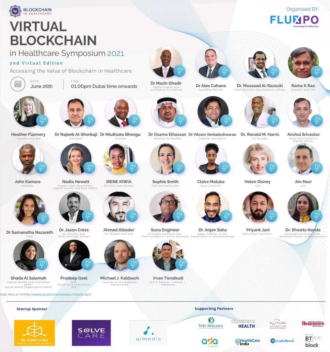 bcinhealthcare's tweet photo. Join us tomorrow to hear from our expert speaker and panelist 

Register now ! 

https://t.co/CAmTWN3g2E

@bloqcube111 @AimedisPh @Solve_Care @ConsenSysHealth @BTblock_io @AdaLabsAfrica @fluxpo @Encrypgen https://t.co/mfbtc73Vh6