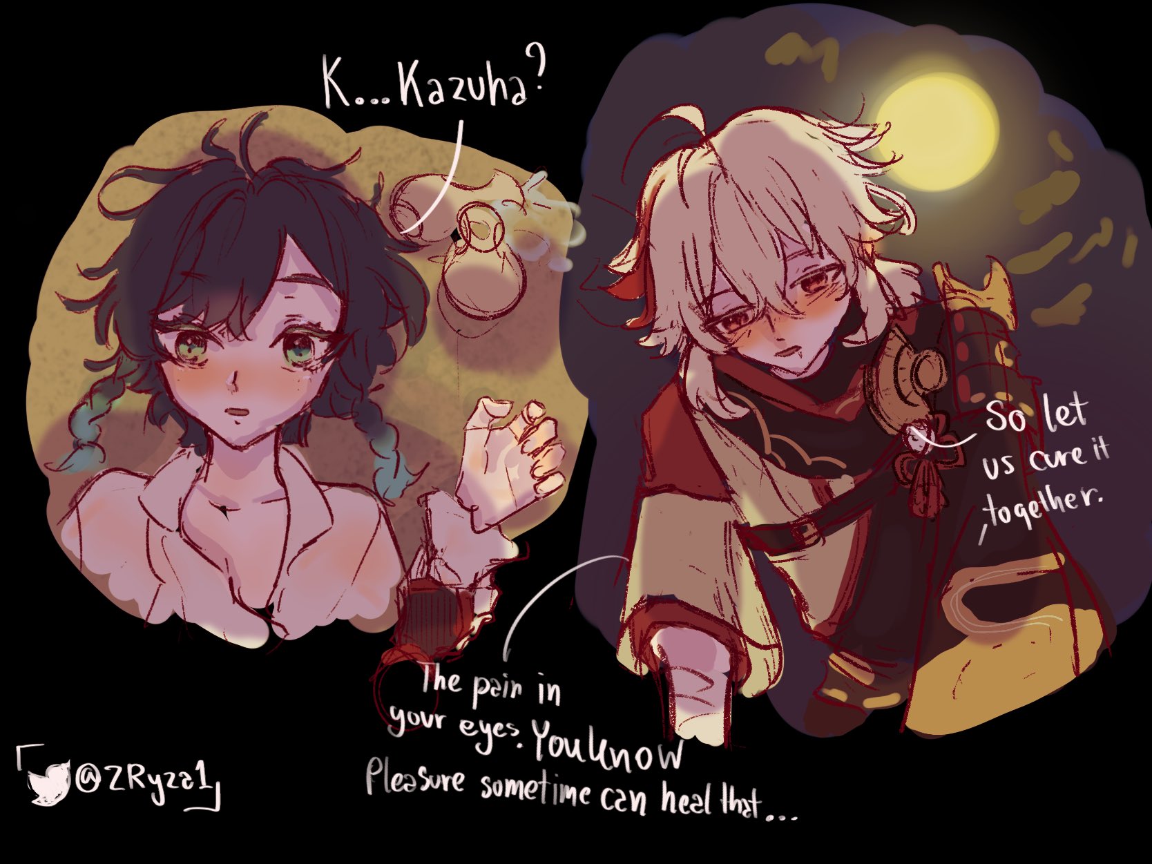 tink on X: rock and roll!! #原神#kazuha / X