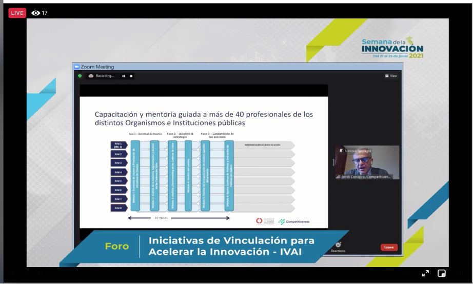 CompetitivenessGroup (@competigroup) on Twitter photo Jordi Conejos, Director del proyecto Iniciativas de Vinculación para Acelerar la Innovación en Perú, compartiendo los aprendizajes y experiencias de Competitiveness en 4 continentes, en el marco de la Semana Nacional de Innovación. <a href="/CompetiGroup/">CompetitivenessGroup</a> <a href="/ClusterExcel/">Cluster Excellence</a> <a href="/ConcytecPeru/">Concytec Perú</a> #IVAIS Jordi Conejos, Director del proyecto Iniciativas de Vinculación para Acelerar la Innovación en Perú, compartiendo los aprendizajes y experiencias de Competitiveness en 4 continentes, en el marco de la Semana Nacional de Innovación. <a href="/CompetiGroup/">CompetitivenessGroup</a> <a href="/ClusterExcel/">Cluster Excellence</a> <a href="/ConcytecPeru/">Concytec Perú</a> #IVAIS
