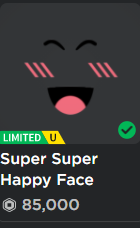 Super Super Happy Face Giveaway! 🎉 (no premium? i will send you a $10 robux giftcard) ❤️Like the tweet 👤Follow me 🔁Retweet 👉Ends in 24 hours.