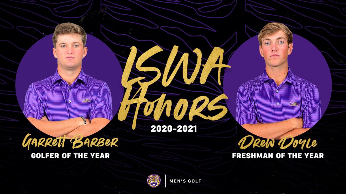 LSU Men's Golf (@lsumensgolf) on Twitter photo .<a href="/GarrettBarber1/">Garrett Barber</a> and <a href="/ddoyle2123/">Drew Doyle</a> racked up some LSWA honors on Friday afternoon!
📰 lsul.su/LSWAHonors
#GeauxTigers .<a href="/GarrettBarber1/">Garrett Barber</a> and <a href="/ddoyle2123/">Drew Doyle</a> racked up some LSWA honors on Friday afternoon!
📰 lsul.su/LSWAHonors
#GeauxTigers