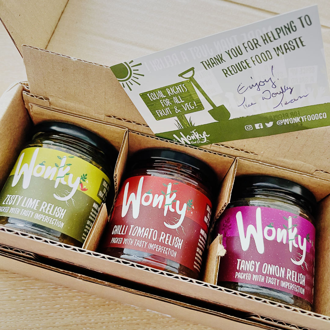 How excited were we to receive these relishes from the team at Oxfordshire-based The Wonky Food Company? Probably more excited than we should admit to!! The Wonky Food Company make their products using imperfect and surplus fruit and veg to help tackle the problem of food waste.