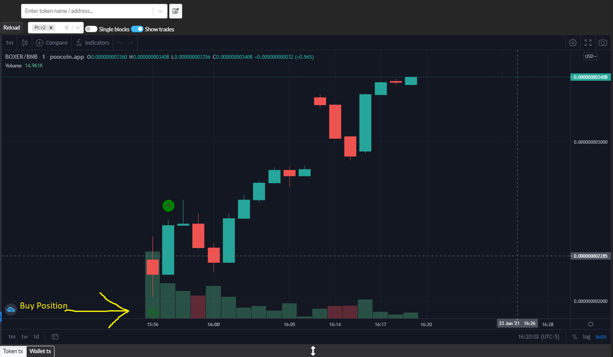 FinanceTrini's tweet photo. User result of TradingPlus snipe buy on the very popular and competitive launch of BoxerInu token. Was the 84th buy position for this token, which is excelent. https://t.co/4lH2uF0je0